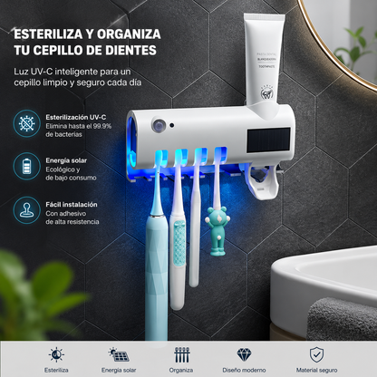 PureDent™ | Dispensador Y Esterilizador de Cepillos UV